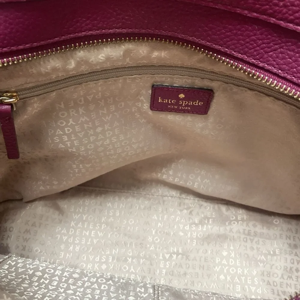 Kate Spade Purple and Cream Women's Bag